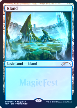 【Foil】(Promo-MagicFest)Island/島 (2020年)