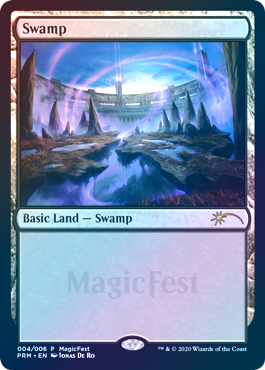 【Foil】(Promo-MagicFest)Swamp/沼 (2020年)