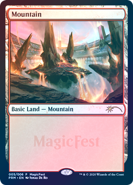 【Foil】(Promo-MagicFest)Mountain/山 (2020年)