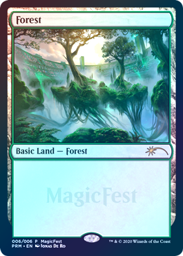 【Foil】(Promo-MagicFest)Forest/森 (2020年)