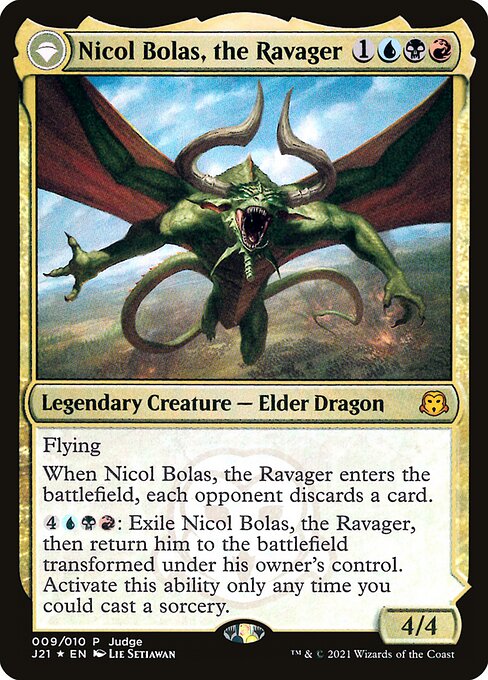 (Promo-Judge)Nicol Bolas, the Ravager/破滅の龍、ニコル・ボーラス