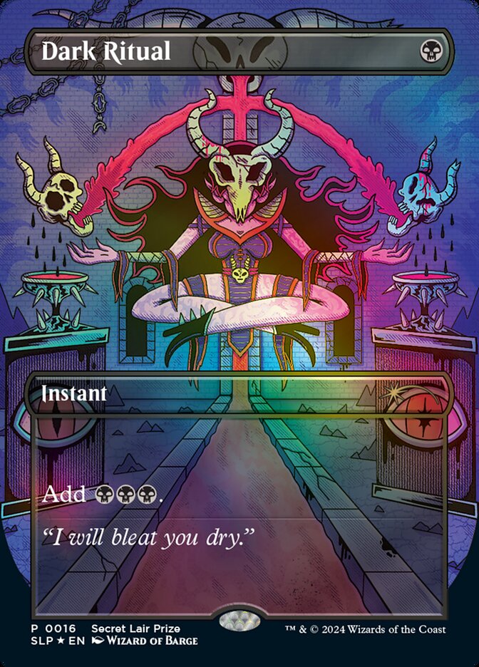 【Foil】(Promo-SLP)Dark Ritual/暗黒の儀式【No.0016】