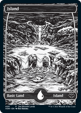 【Foil】(Promo-The moonlit Lands)Island/島