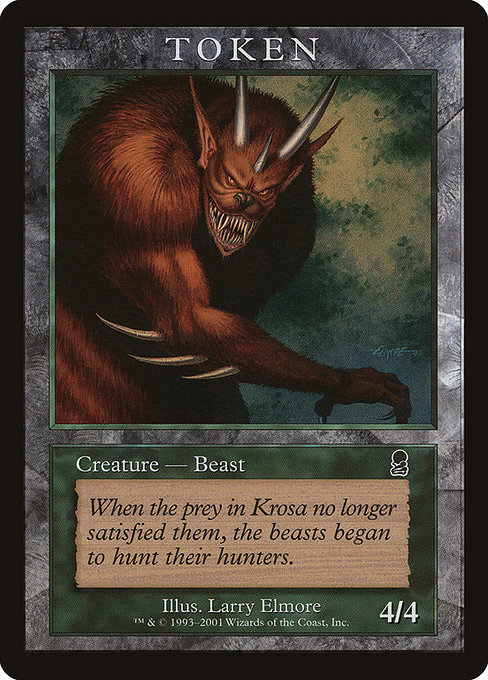 (Promo-PLAYER_REWARDS)Beast Token/ビーストトークン (Illus.Larry Elmore)