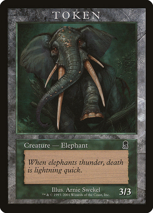 (Promo-PLAYER_REWARDS)Elephant Token/象トークン (Illus. Arnie Swekel)