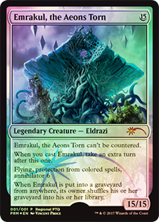 (Promo-RPTQ)Emrakul, the Aeons Torn/引き裂かれし永劫、エムラクール