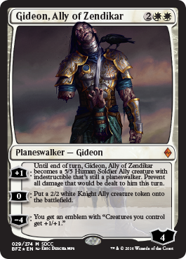 (Promo-SDCC)Gideon, Ally of Zendikar/ゼンディカーの同盟者、ギデオン 【SDCC2016】