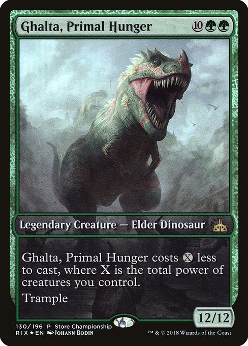 【Foil】(Promo-StoreChampionship)Ghalta, Primal Hunger/原初の飢え、ガルタ