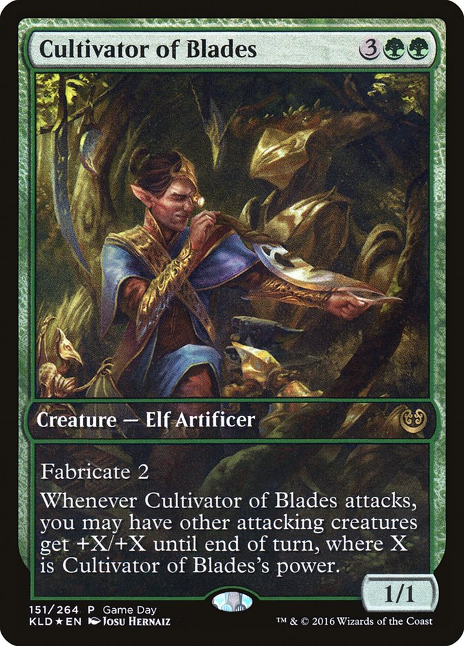 【Foil】(Promo-Game_Day)Cultivator of Blades/刃の耕作者