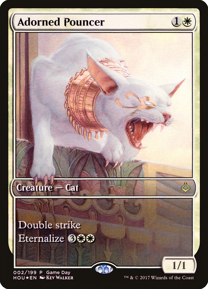 【Foil】(Promo-Game_Day)Adorned Pouncer/典雅な襲撃者