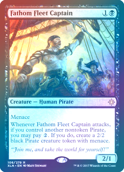 【Foil】(Promo_Pack-RB)Fathom Fleet Captain/深海艦隊の船長