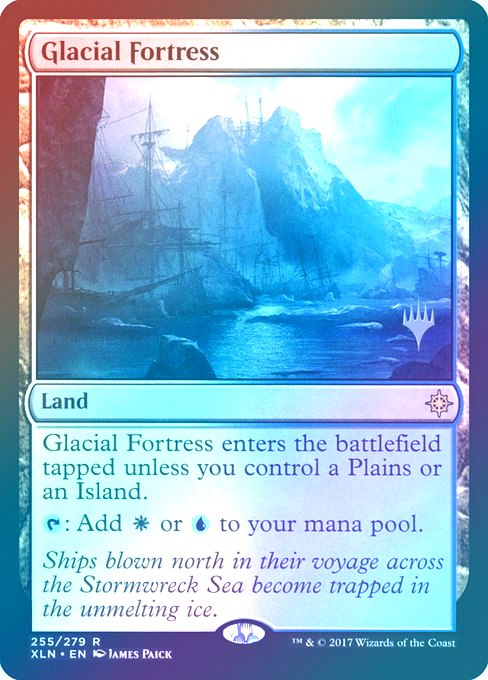 【Foil】(Promo_Pack-RL)Glacial Fortress/氷河の城砦