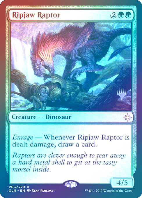 【Foil】(Promo_Pack-RG)Ripjaw Raptor/切り裂き顎の猛竜