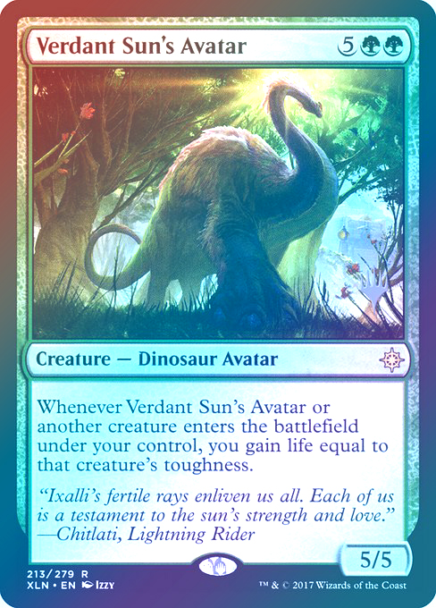 【Foil】(Promo_Pack-RG)Verdant Sun's Avatar/翠緑の太陽の化身