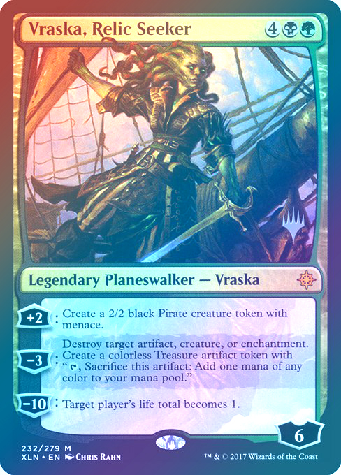 【Foil】(Promo_Pack-MM)Vraska, Relic Seeker/秘宝探究者、ヴラスカ