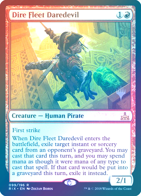 【Foil】(Promo_Pack-RR)Dire Fleet Daredevil/凶兆艦隊の向こう見ず