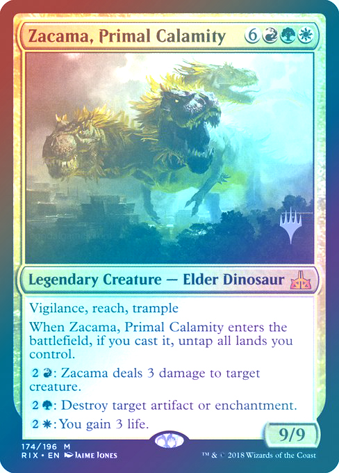 【Foil】(Promo_Pack-MM)Zacama, Primal Calamity/原初の災厄、ザカマ