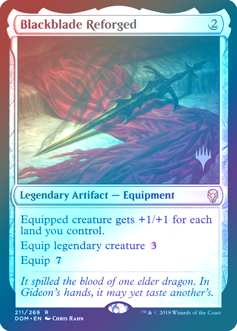 【Foil】(Promo_Pack-RA)Blackblade Reforged/再鍛の黒き剣