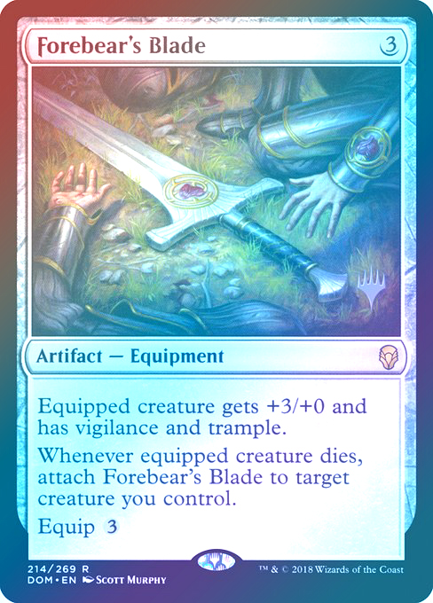 【Foil】(Promo_Pack-RA)Forebear's Blade/先祖の刃
