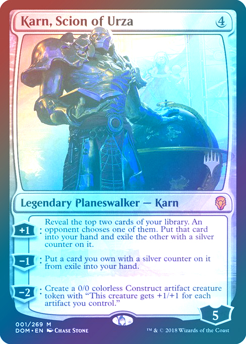 【Foil】(Promo_Pack-MC)Karn, Scion of Urza/ウルザの後継、カーン