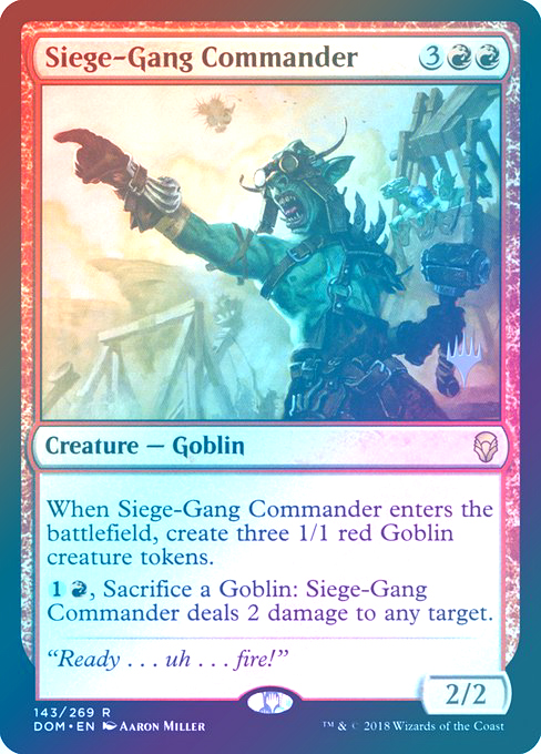 【Foil】(Promo_Pack-RR)Siege-Gang Commander/包囲攻撃の司令官