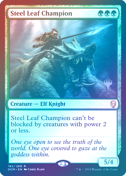 【Foil】(Promo_Pack-RG)Steel Leaf Champion/鉄葉のチャンピオン