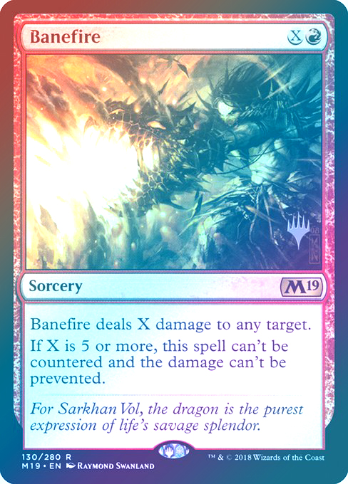 【Foil】(Promo_Pack-RR)Banefire/苦悩火