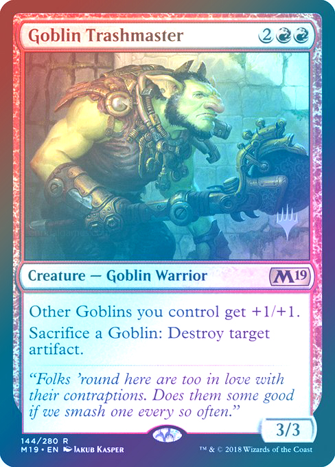 【Foil】(Promo_Pack-RR)Goblin Trashmaster/ゴブリンの損壊名手