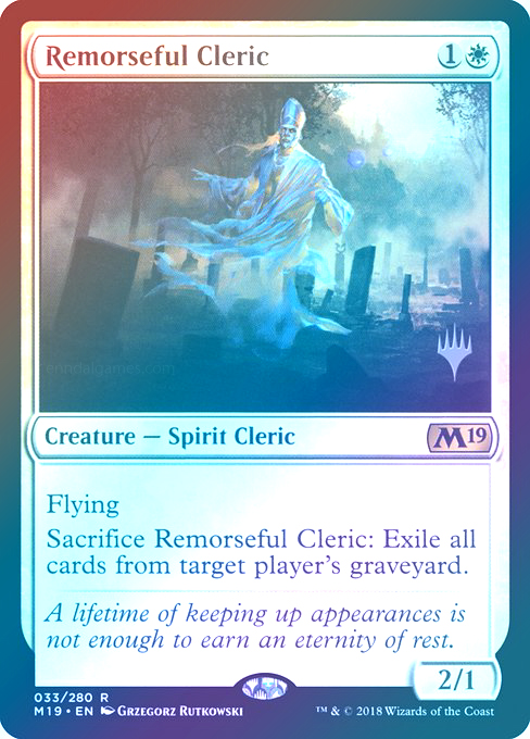 【Foil】(Promo_Pack-RW)Remorseful Cleric/悔恨する僧侶