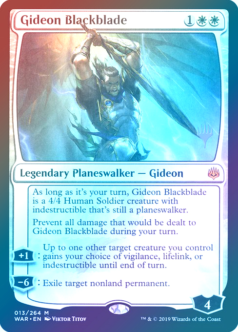 【Foil】(Promo_Pack-MW)Gideon Blackblade/黒き剣のギデオン