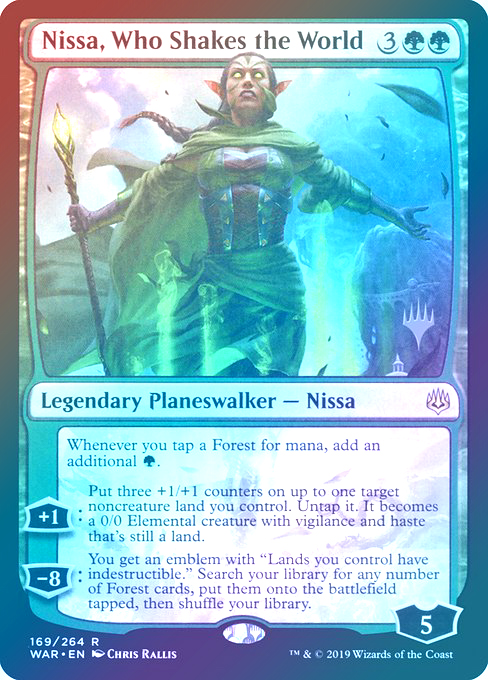 【Foil】(Promo_Pack-RG)Nissa, Who Shakes the World/世界を揺るがす者、ニッサ