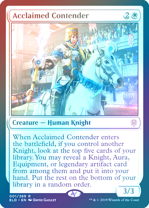 【Foil】(Promo_Pack-RW)Acclaimed Contender/評判高い挑戦者