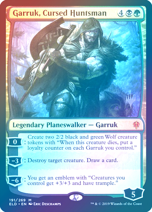 【Foil】(Promo_Pack-MM)Garruk, Cursed Huntsman/呪われた狩人、ガラク