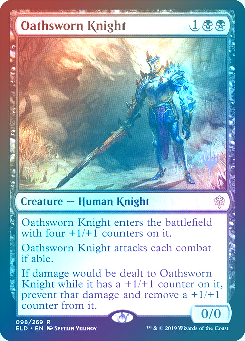 【Foil】(Promo_Pack-RB)Oathsworn Knight/誓いを立てた騎士