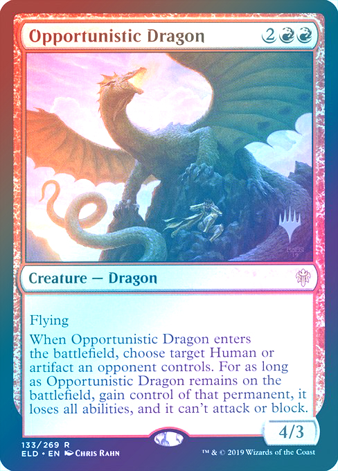 【Foil】(Promo_Pack-RR)Opportunistic Dragon/日和見ドラゴン