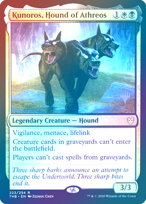 【Foil】(Promo_Pack-RM)Kunoros, Hound of Athreos/エイスリオスの番犬、クノロス