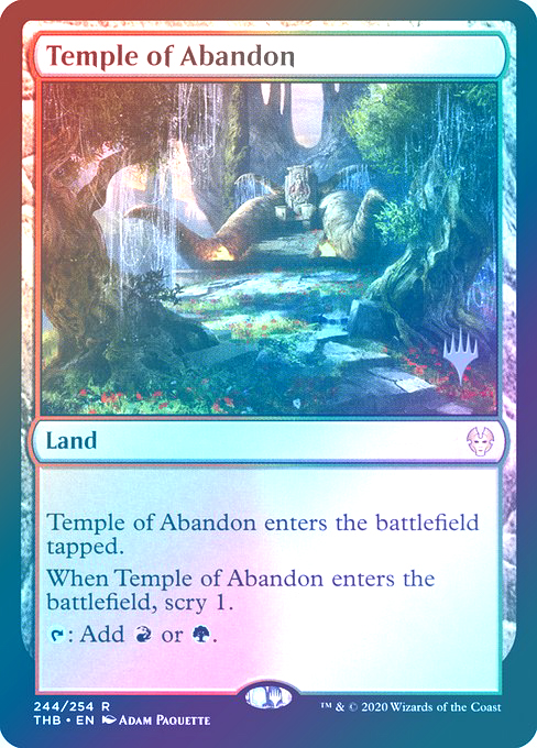 【Foil】(Promo_Pack-RL)Temple of Abandon/奔放の神殿