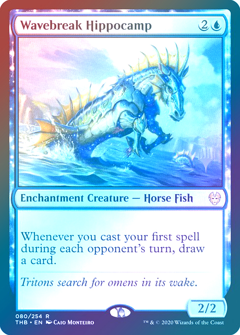 【Foil】(Promo_Pack-RU)Wavebreak Hippocamp/波破りの海馬