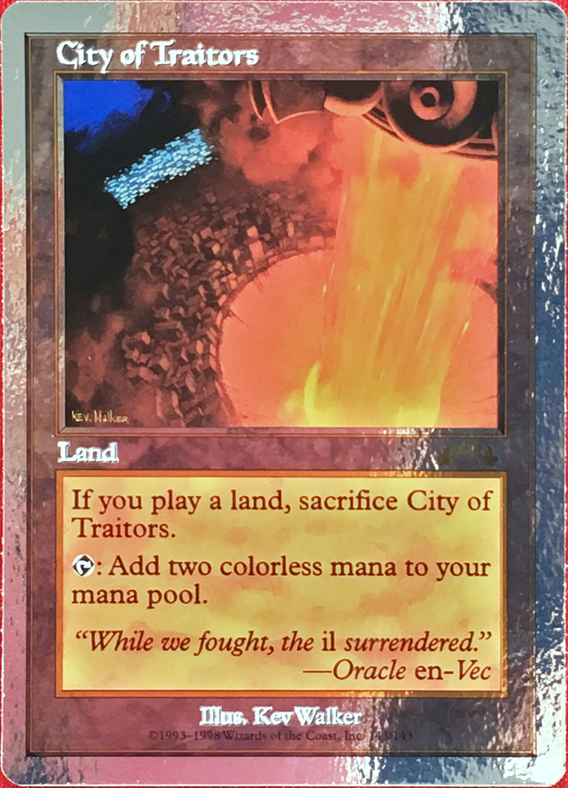 mtg 裏切り者の都/City of Traitors 3枚-