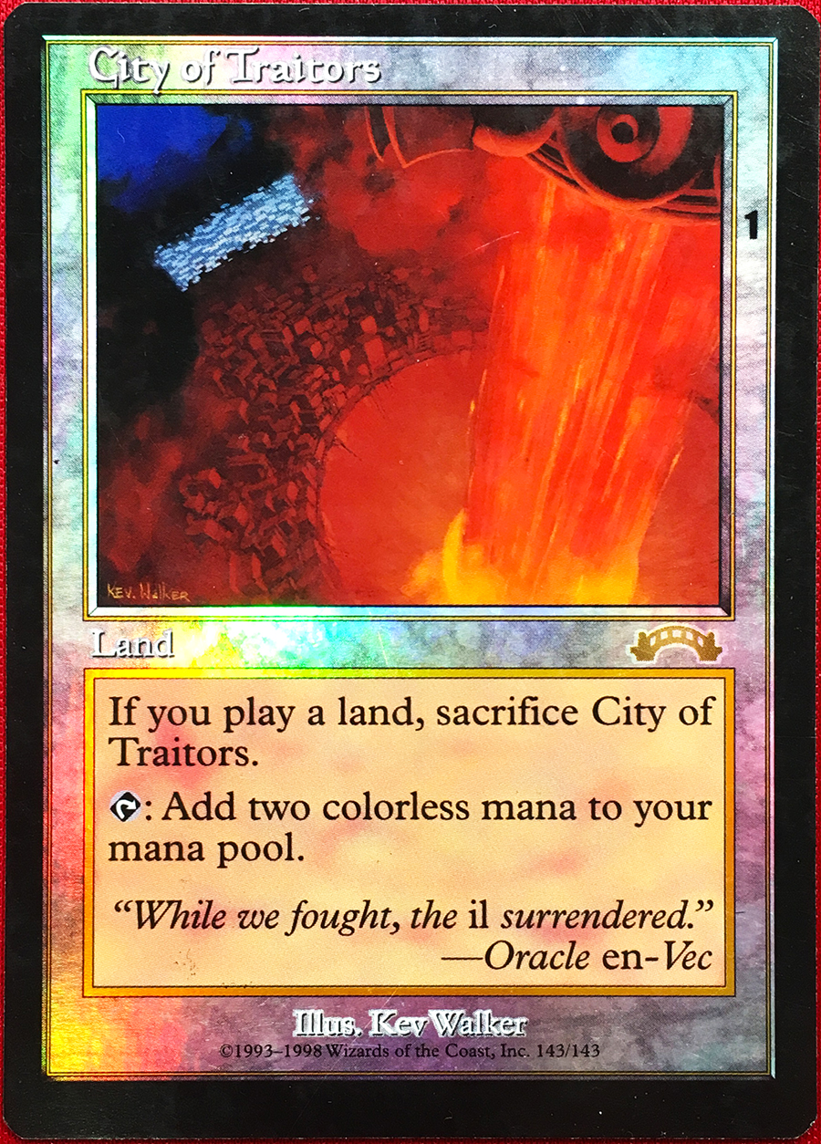 最新人気 裏切り者の都 City of Traitors 英語 mtg 2枚 mandhucollege