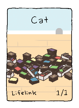 Cat Token for MTG Animated (Cardboard Crack)/猫トークン