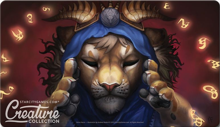 StarCityGames.com プレイマット Creature Collection 《Feline Focus》