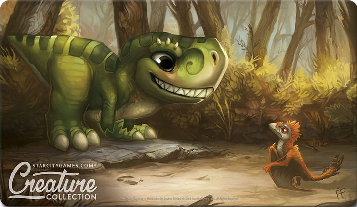 StarCityGames.com プレイマット Creature Collection 《Prehistoric Playtime》