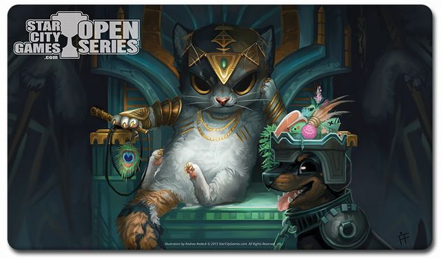 StarCityGames.com Open Series 2015 Season Three プレイマット 《Tasipurr, the Golden Paw!》