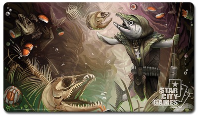 StarCityGames.com プレイマット Creature Collection 《Deathrite Salmon》