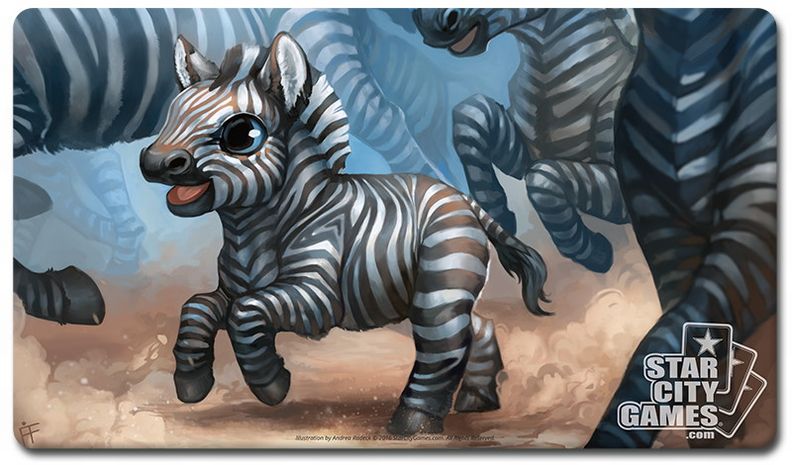 StarCityGames.com プレイマット Creature Collection 《Zebra》