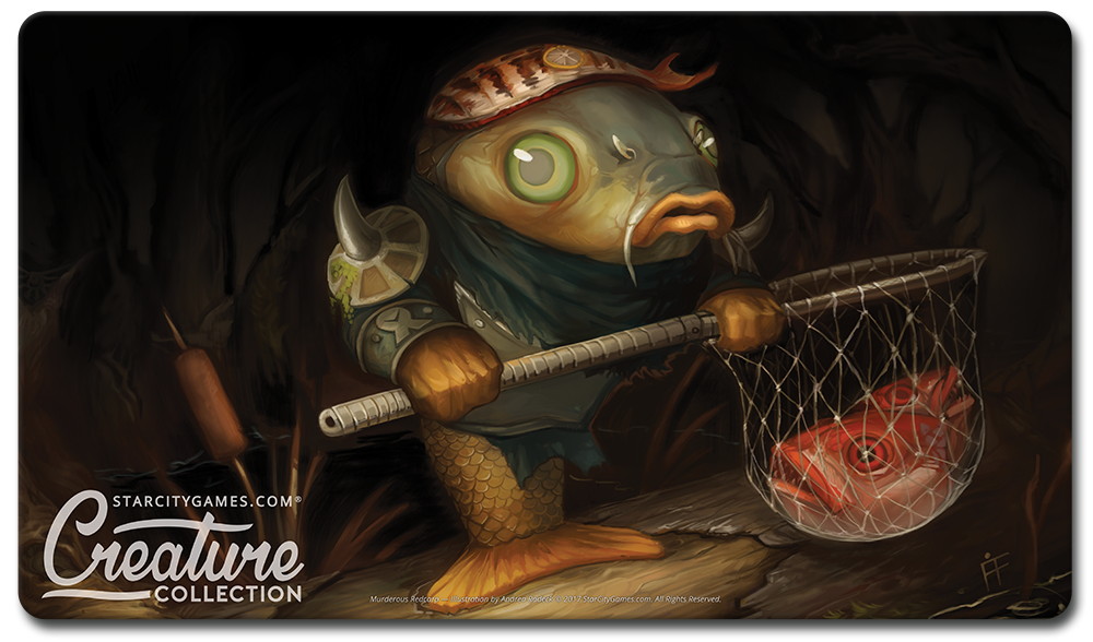 StarCityGames.com プレイマット Creature Collection 《Murderous Redcarp》