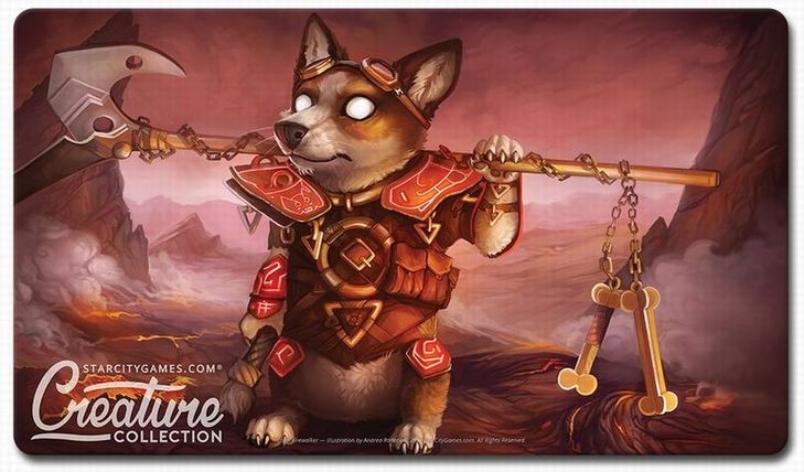 StarCityGames.com プレイマット Creature Collection 《Corgi Firewalker》