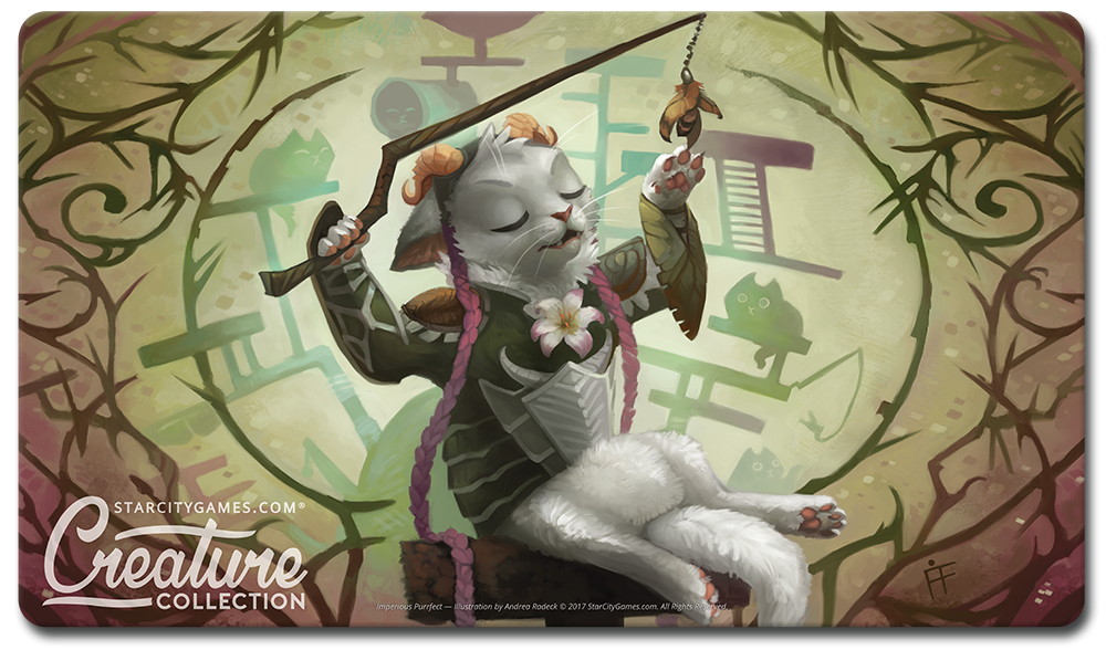 StarCityGames.com プレイマット Creature Collection 《Imperious Purrfect》