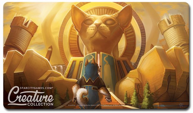 StarCityGames.com プレイマット Prerelease Exclusive Creature Collection 《Amonkhitty》